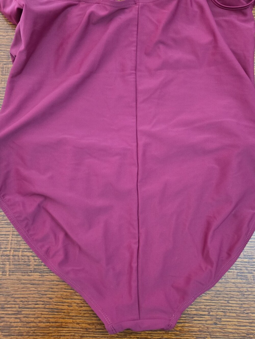 Cranberry One Piece Swim Bathing Suit XL Adjustable Straps Like New - Picture 6 of 6
